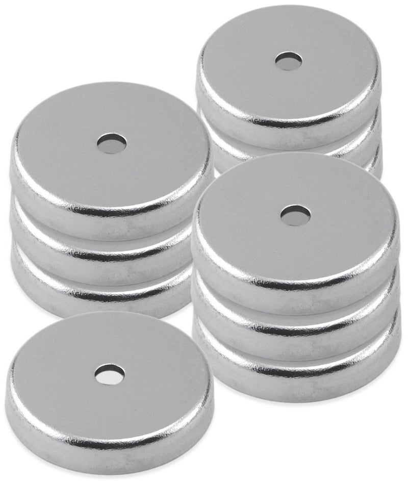 Master Magnetics Ceramic Round Base Magnet Pack with Hole, Ideal for Securing Items in Home, Shop, and Commercial Spaces, Multiple Sizes - Image 1